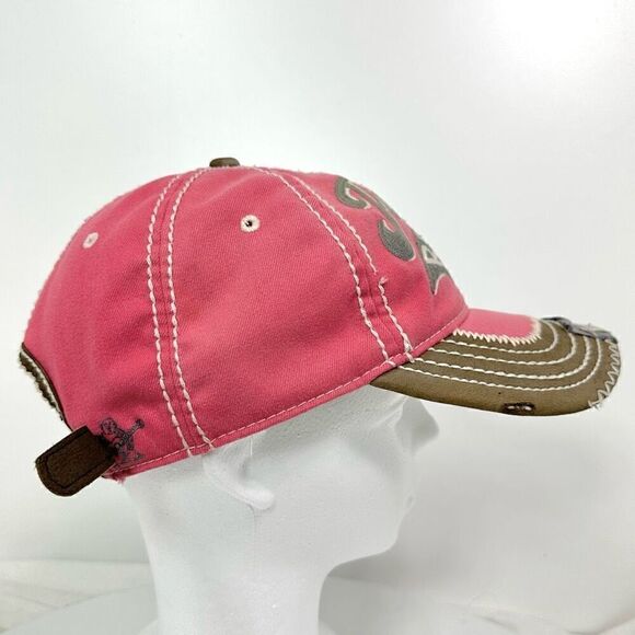 Vintage 90s Y2K True Religion Trucker Hat Baseball Cap Distressed Adjustable - Picture 13 of 16